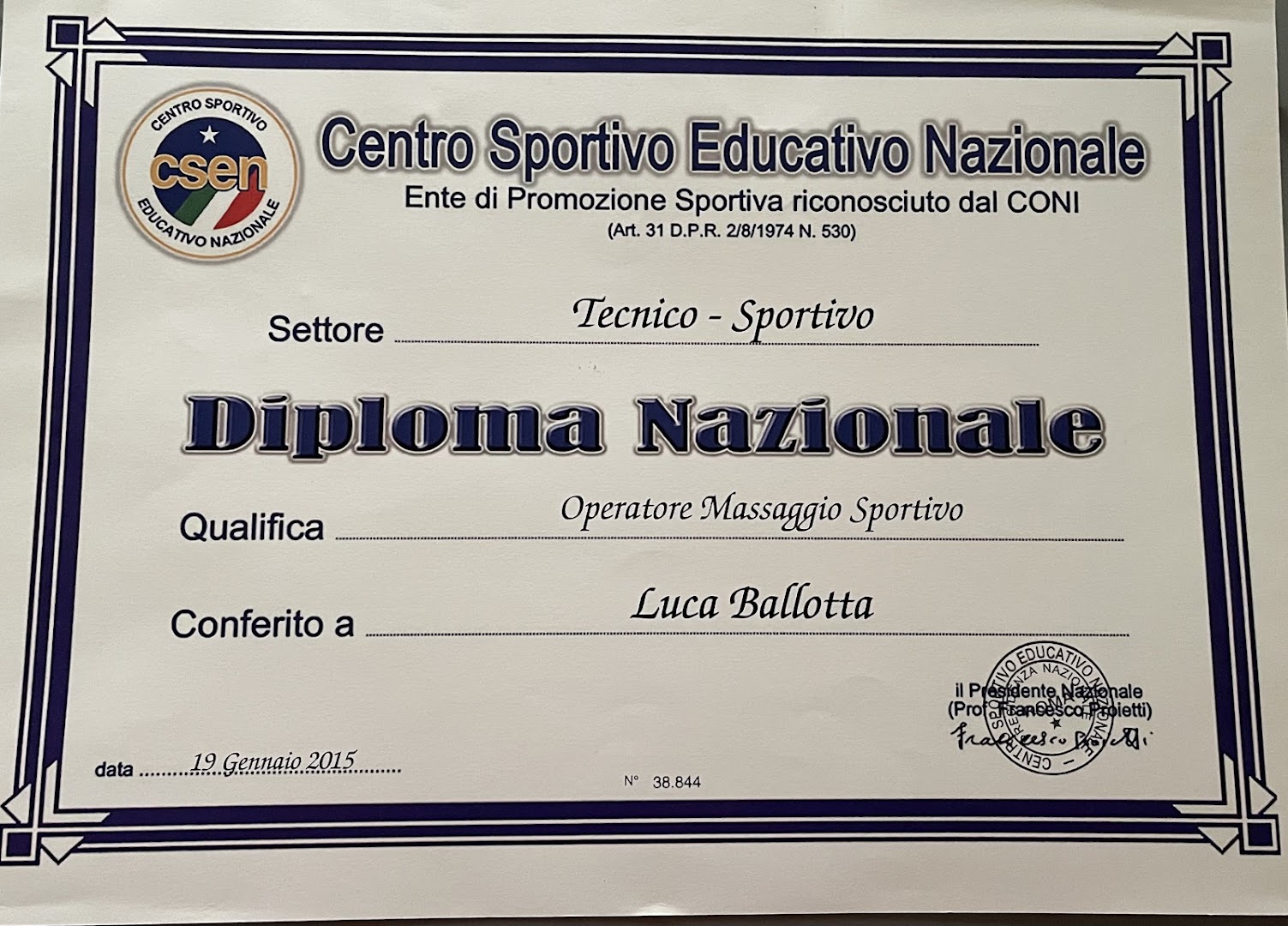 Luca Ballotta Massaggi Sportivo · Foto 1